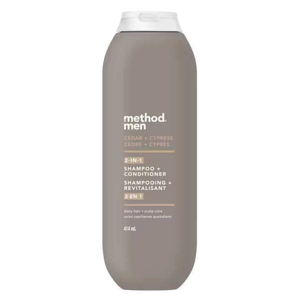 Shampoo para Hombre 2 en 1 Cedro y Ciprés Method