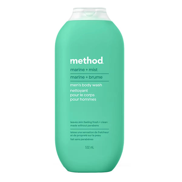 Gel de Ducha Marino + Bruma Limpiador para el Cuerpo Hombre Method