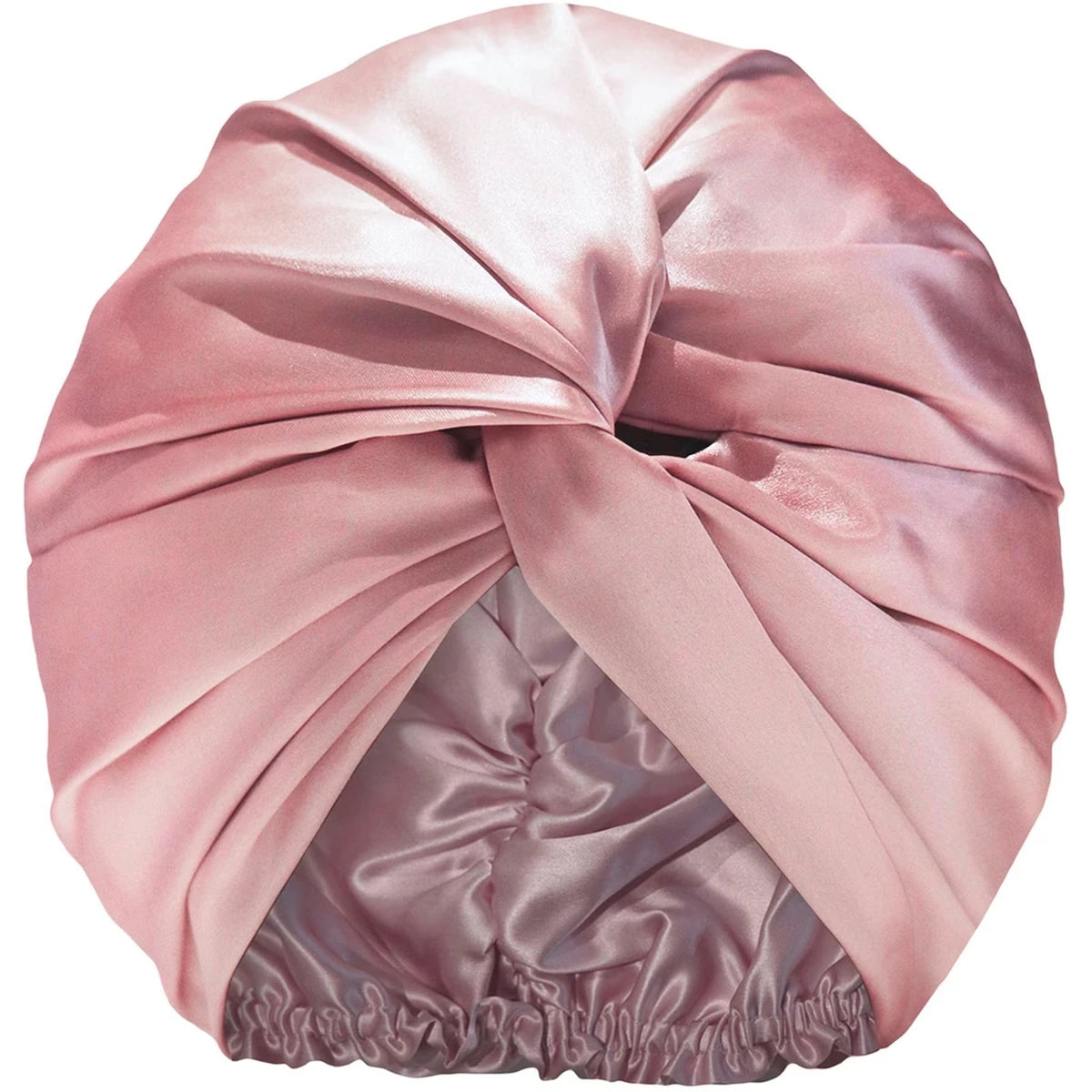 Turbante de Seda Pura Rosado Slip