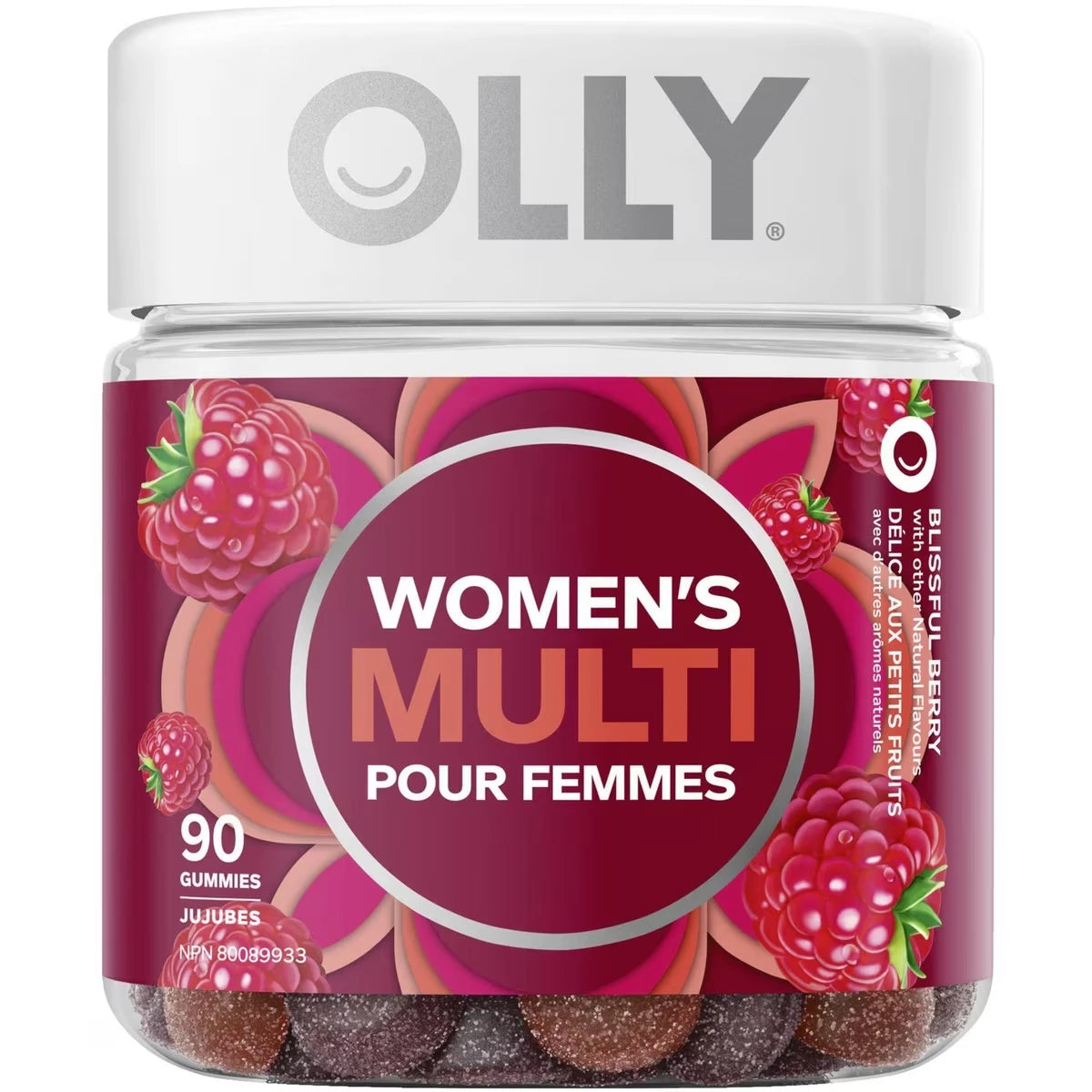 Multivitamínico para Mujer Sabor Frutas 90 Gomitas Olly