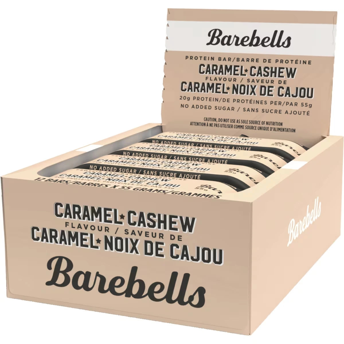 Barra de Proteína Caramelo y Castañas de Cajú Barebells