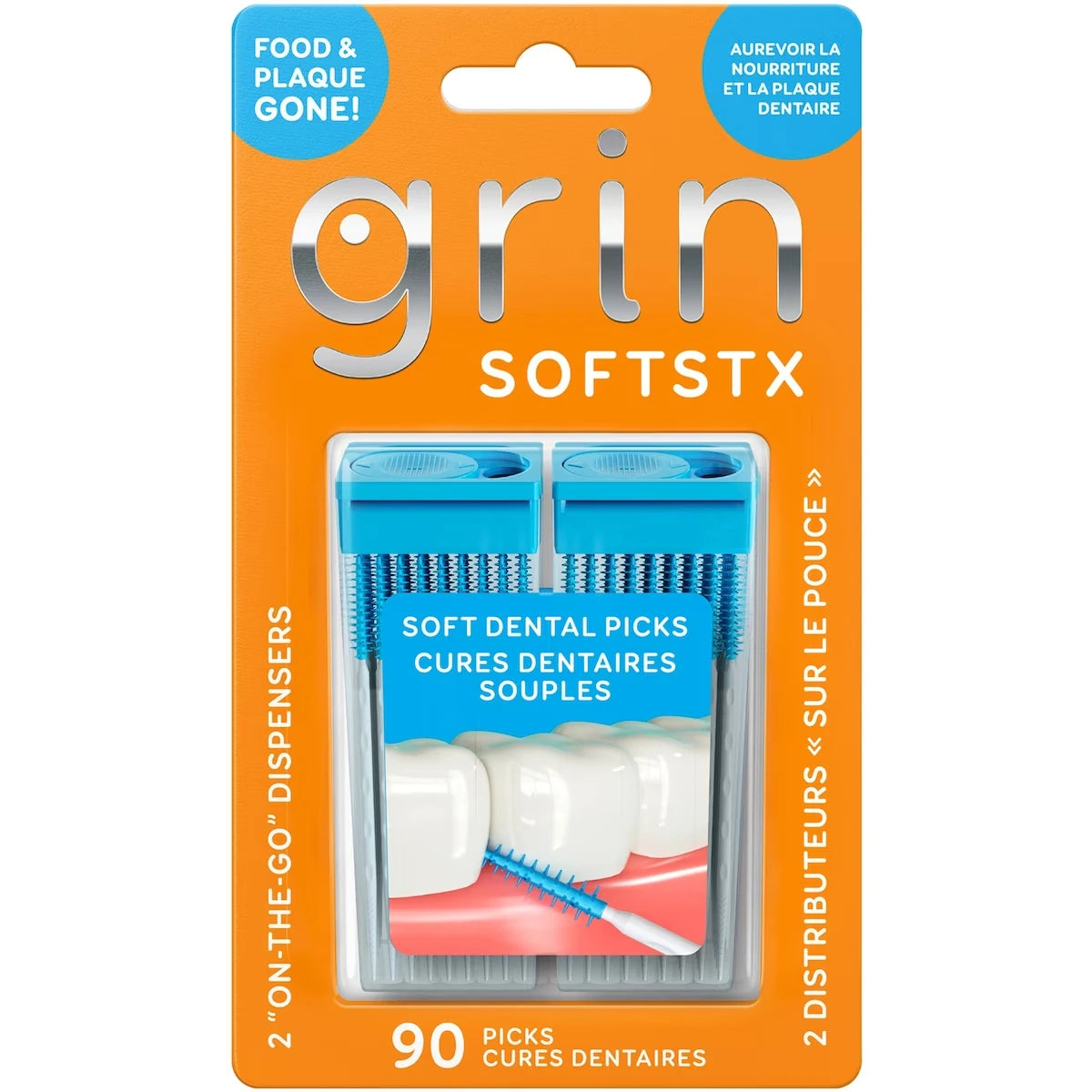 Palillos Interdentales SoftStx 90 unidades grin