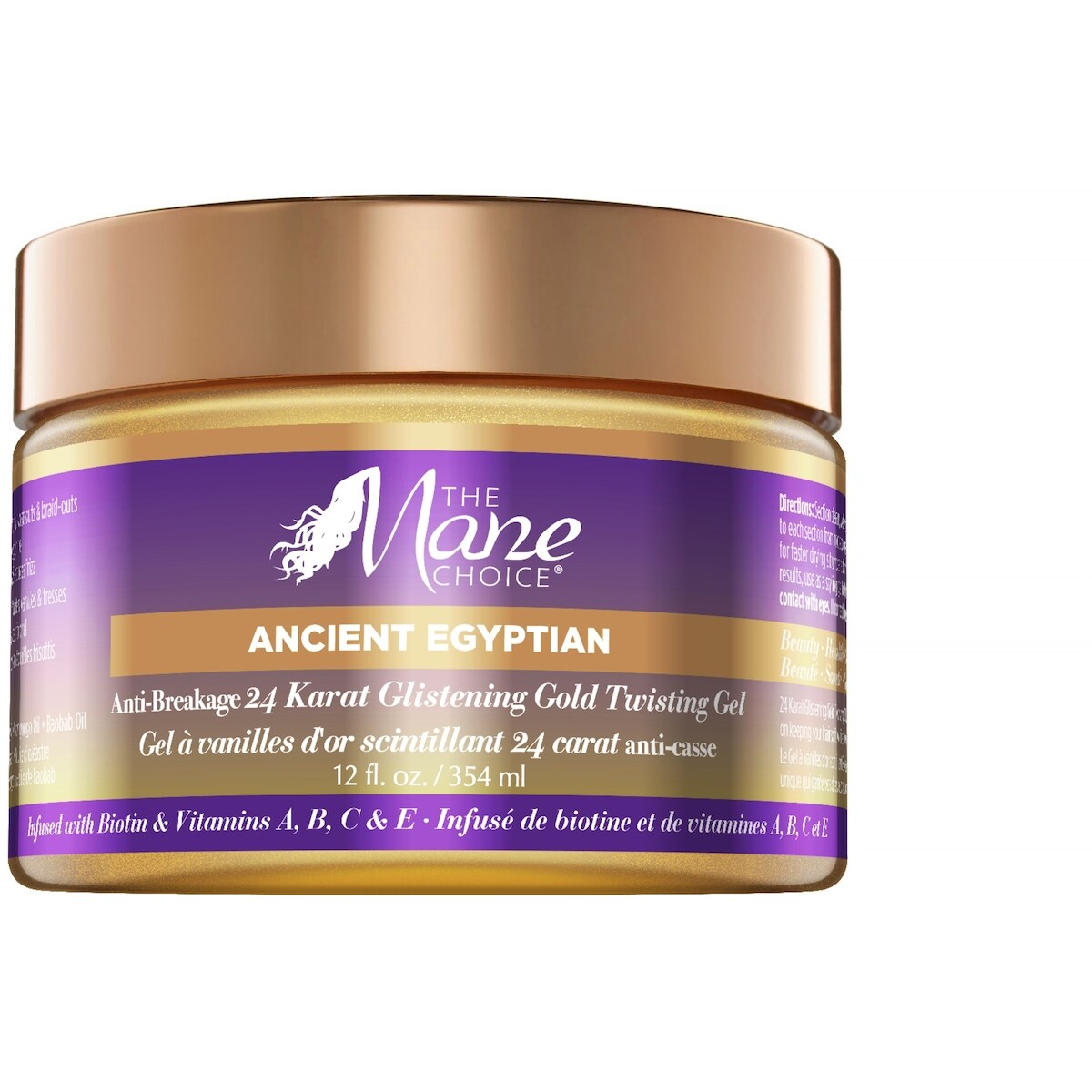 Gel Capilar Ancient Egyptian Vainilla Dorada 24K The Mane Choice