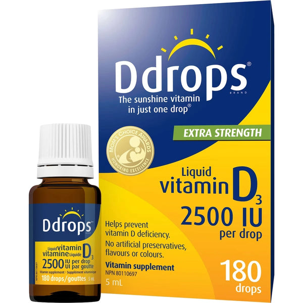 Vitamina D en Gotas Adultos 2500 UI 180 Gotas D Drops