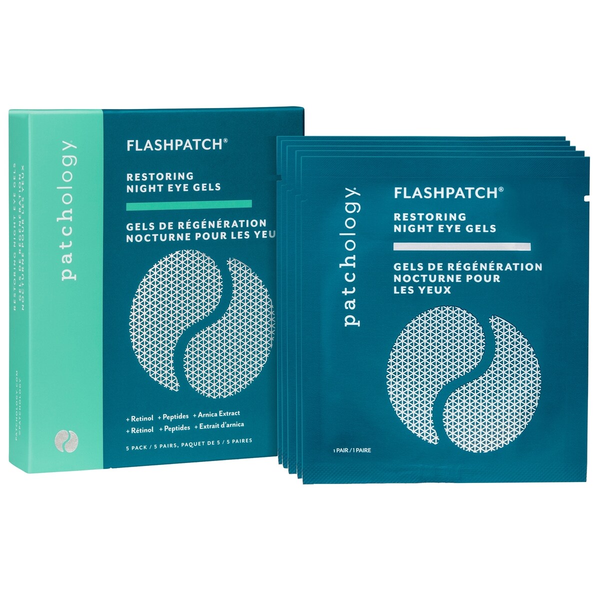 Parches de Gel para Ojos FlashPatch Noche 5 pares Patchology