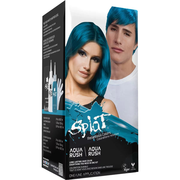 Kit Decolorante y Tinte de Pelo Aqua Profundo Splat