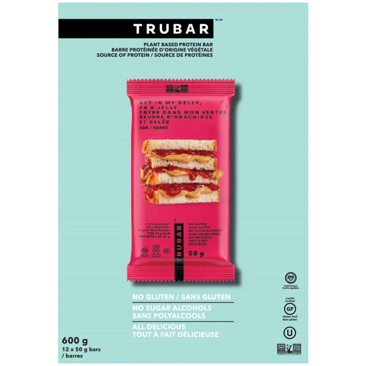 Barra de Mantequilla de Maní y Mermelada TRU Brands