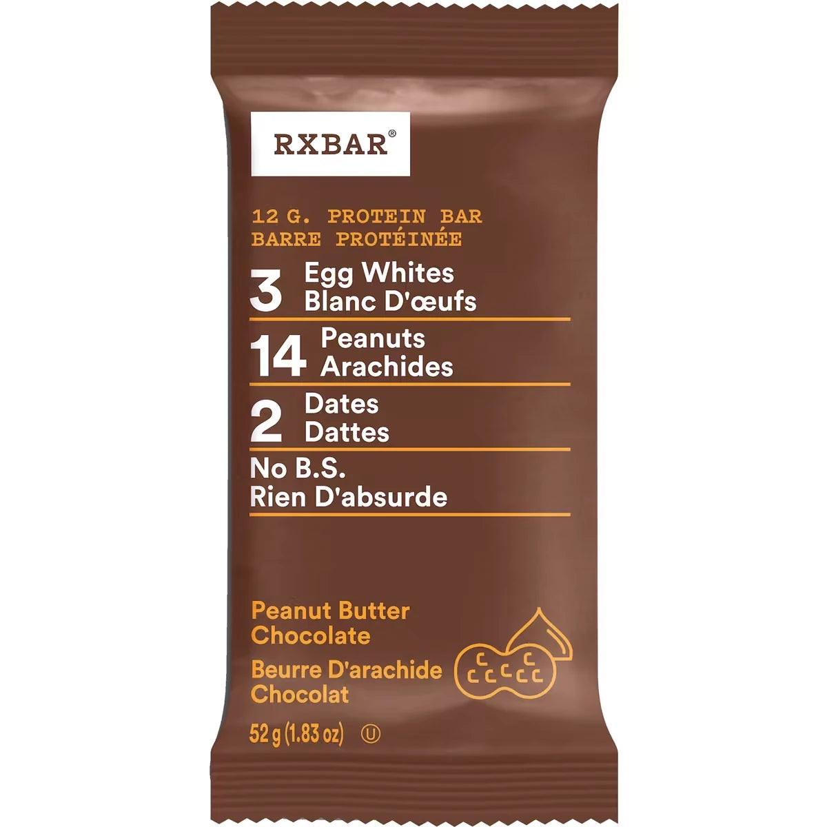 Barras de Mantequilla de Maní y Chocolate 12x52 g RXBAR