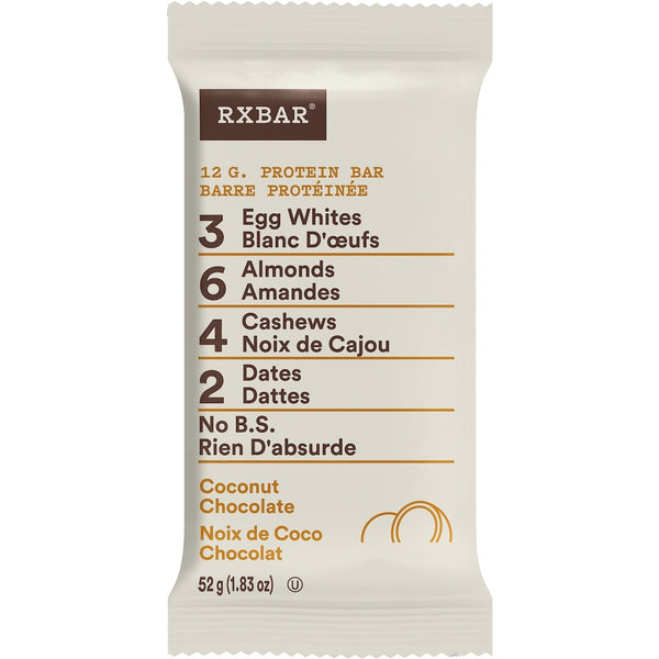 Barra de Proteína Coco y Chocolate 12x52 g RXBAR