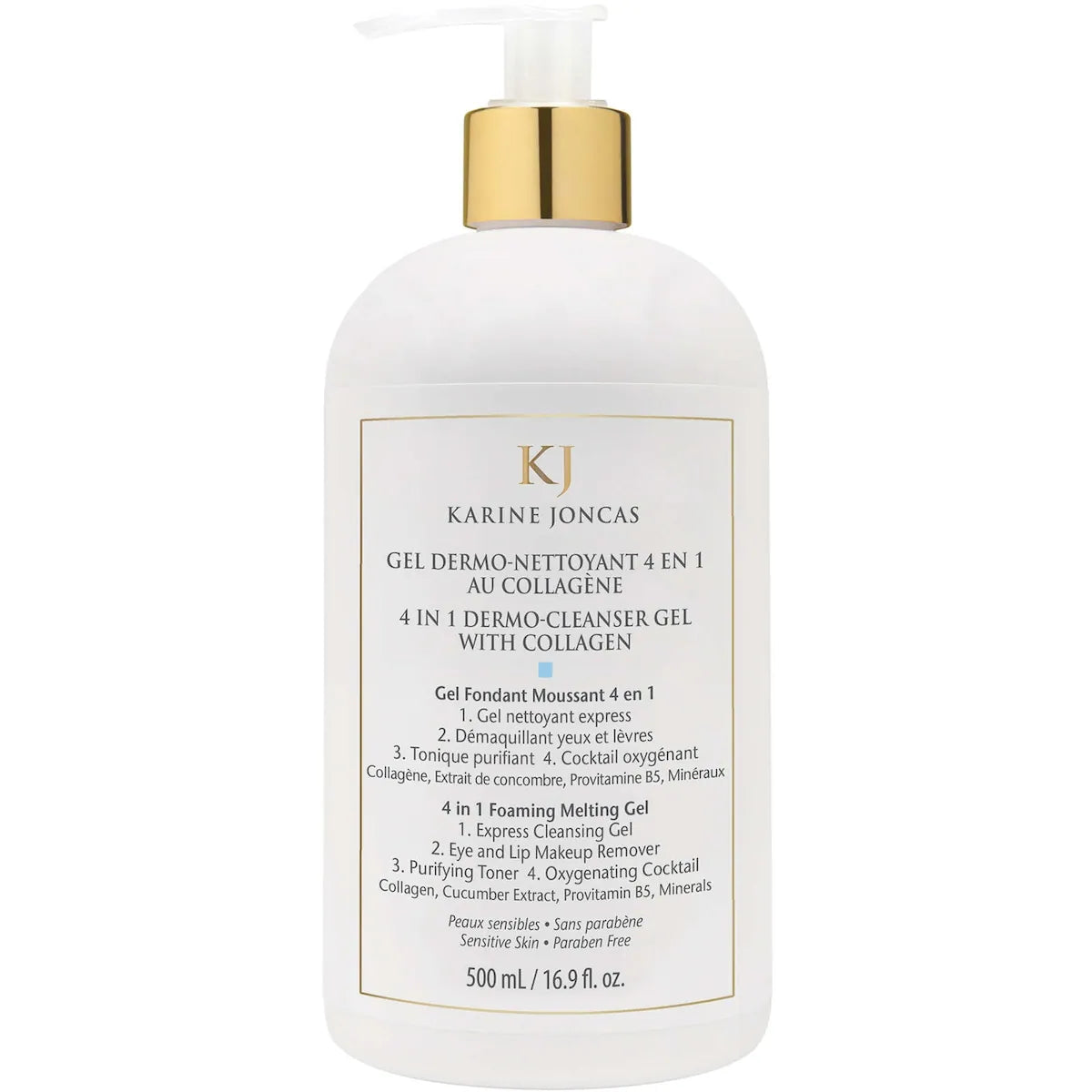 Gel Limpiador Facial 4 en 1 con Colágeno Karine Joncas