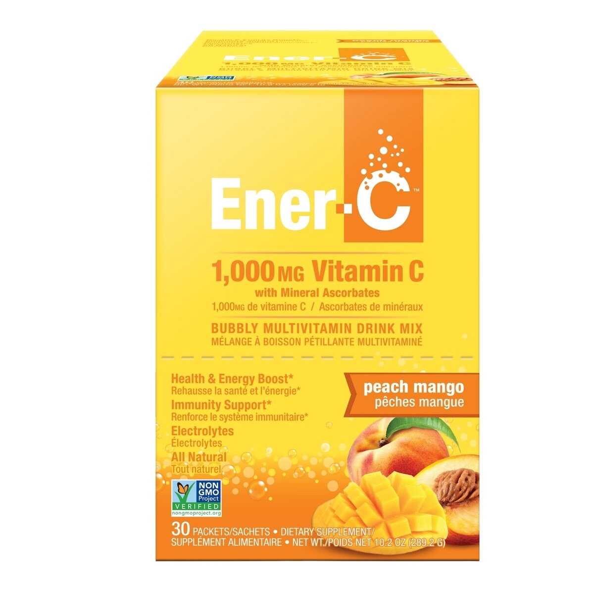 Multivitamínico en Polvo para Bebida Durazno Mango 30 un. Ener-C