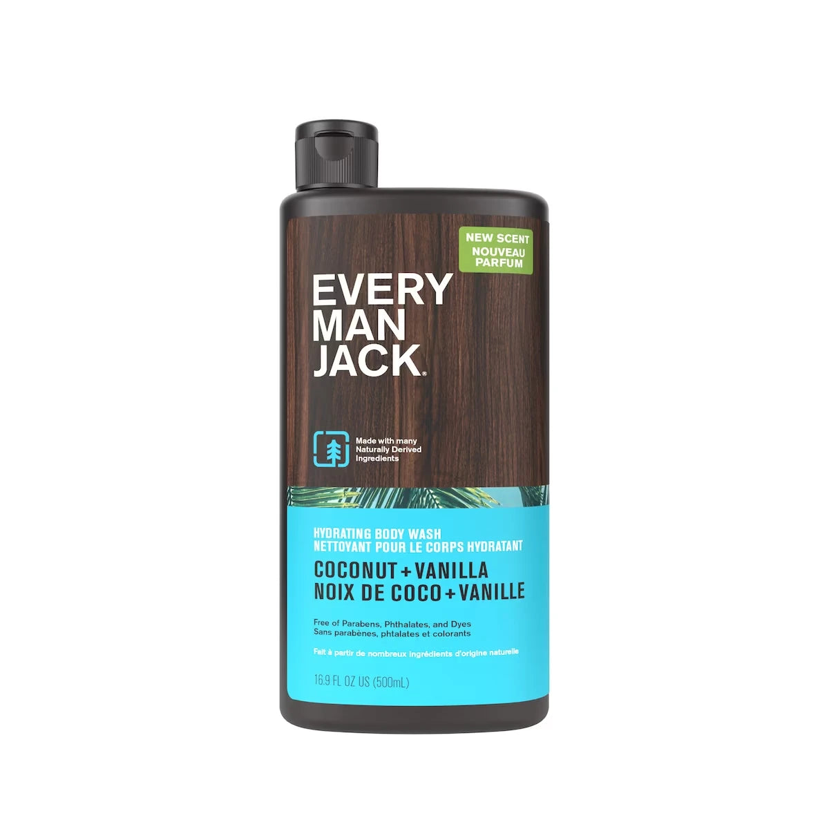 Gel de Ducha Limpiador para el Cuerpo Coco y Vainilla Every Man Jack