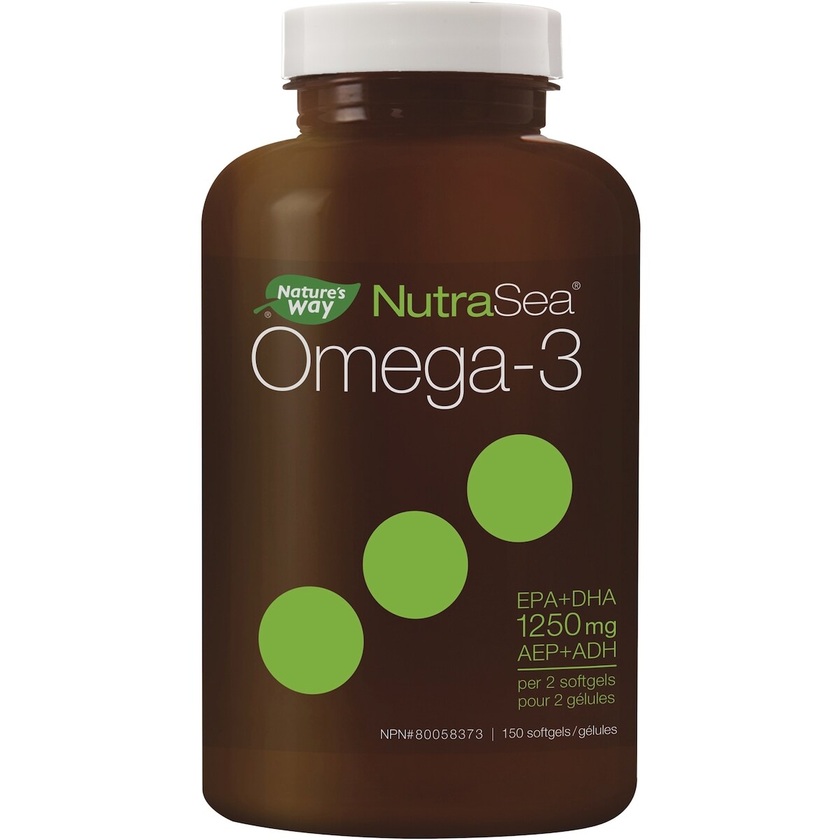 Cápsulas Blandas NutraSea Omega-3 Menta Fresca Nature's Way