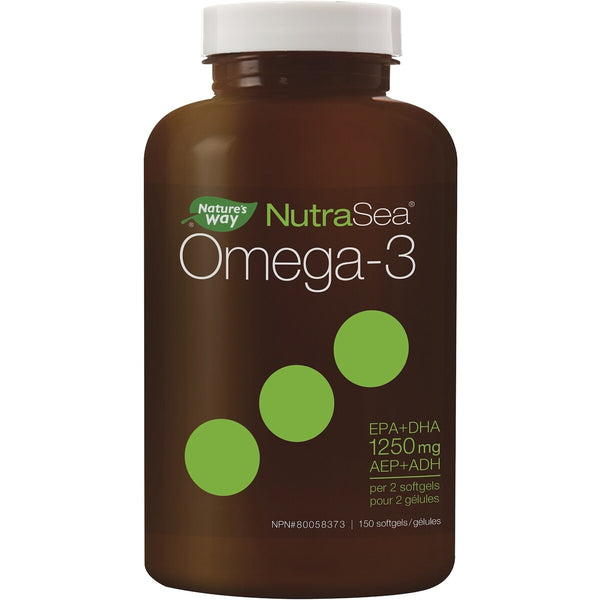 Cápsulas Blandas NutraSea Omega-3 Menta Fresca Nature's Way