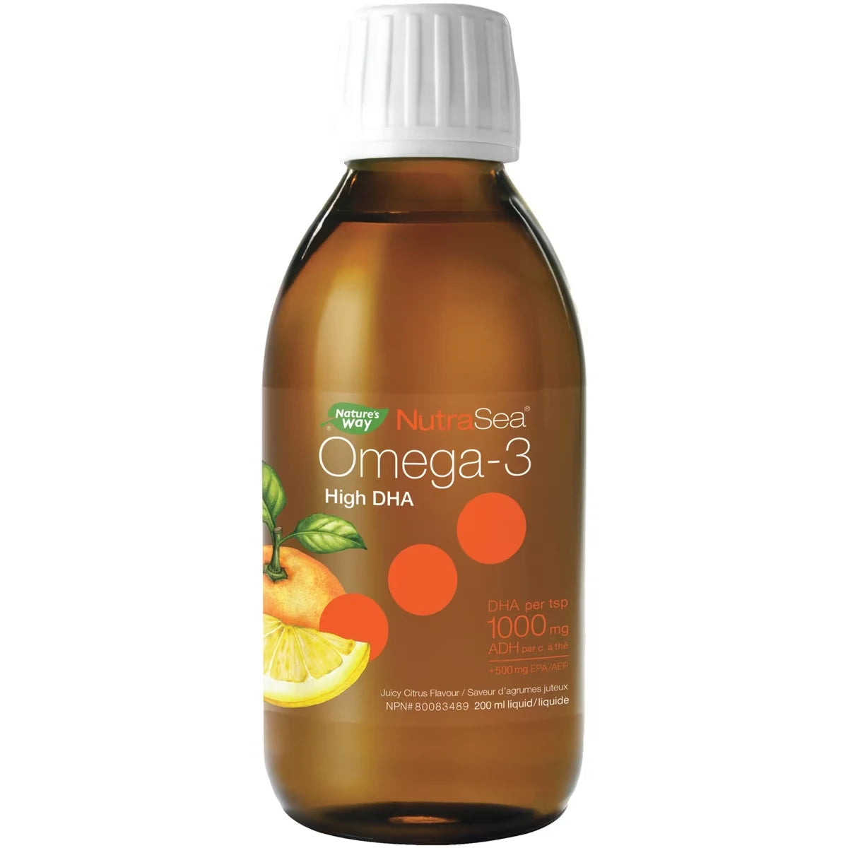NutraSea® Omega-3 DHA Cítricos Jugosos Nature's Way