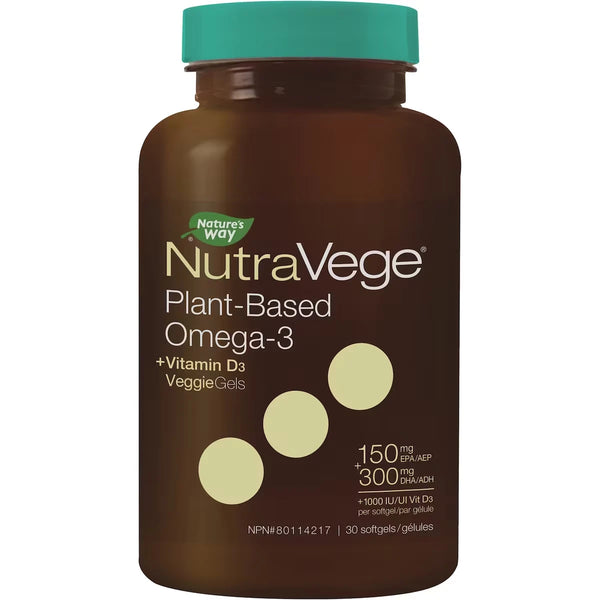 Cápsulas Vegetales Omega-3 NutraVege+D Nature's Way