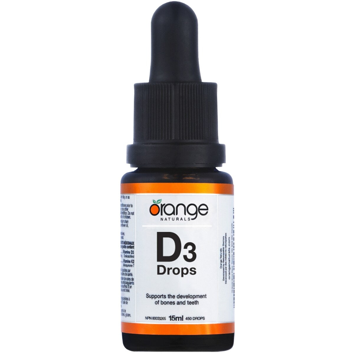 Vitamina D3 en Gotas 1000 UI Orange Naturals