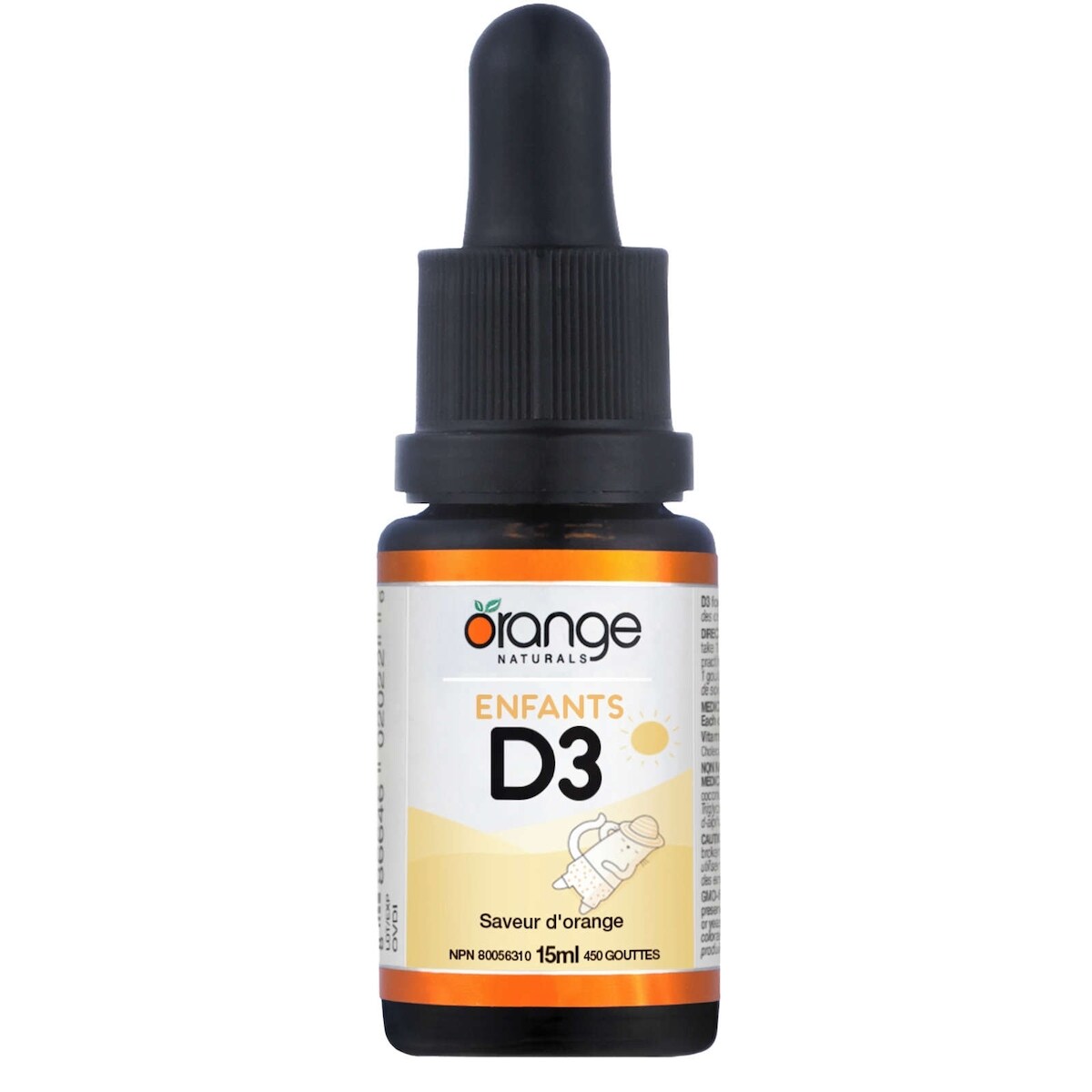 Vitamina D3 en Gotas 400 UI Naranja Orange Naturals