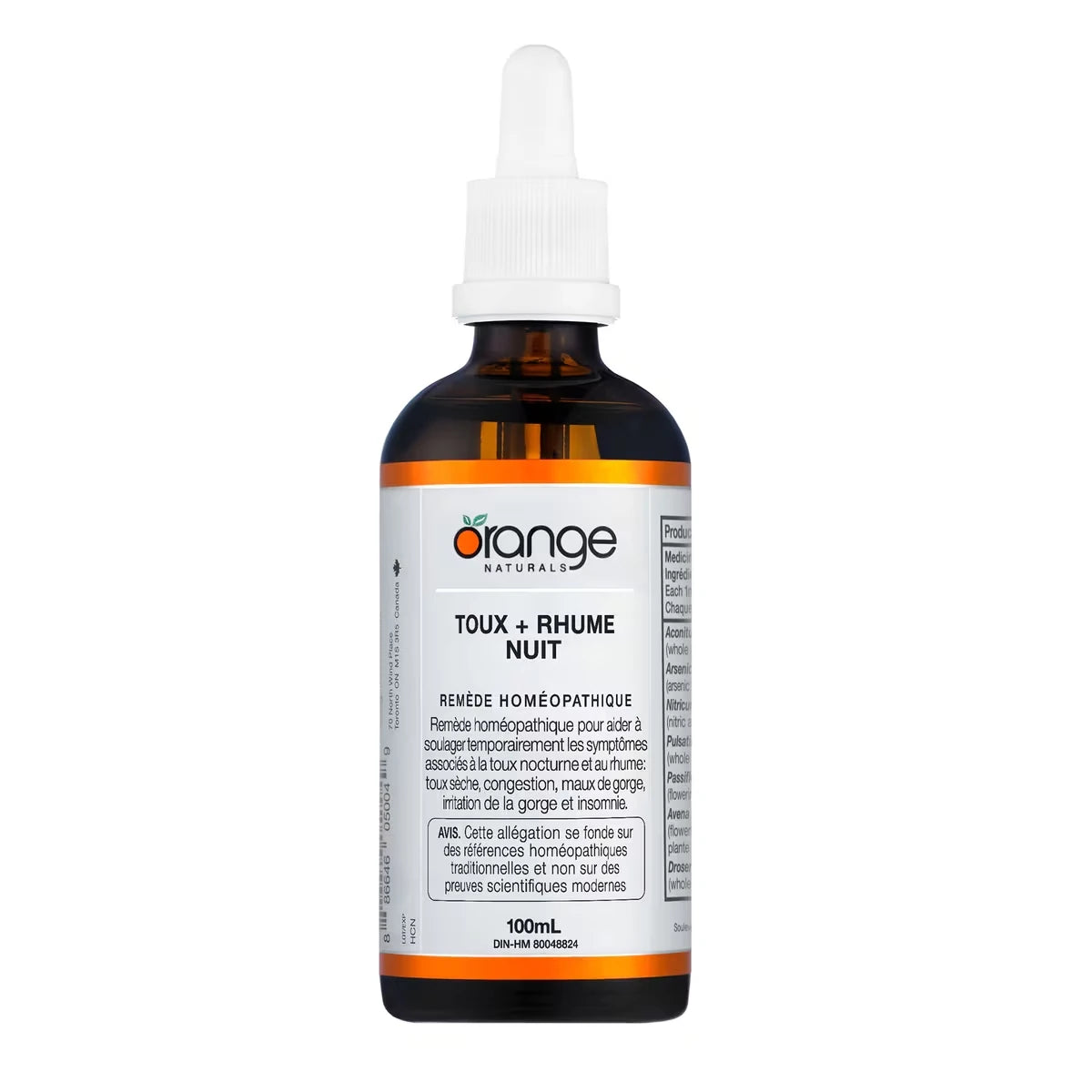 Suplemento Tos y Resfrío Noche Orange Naturals