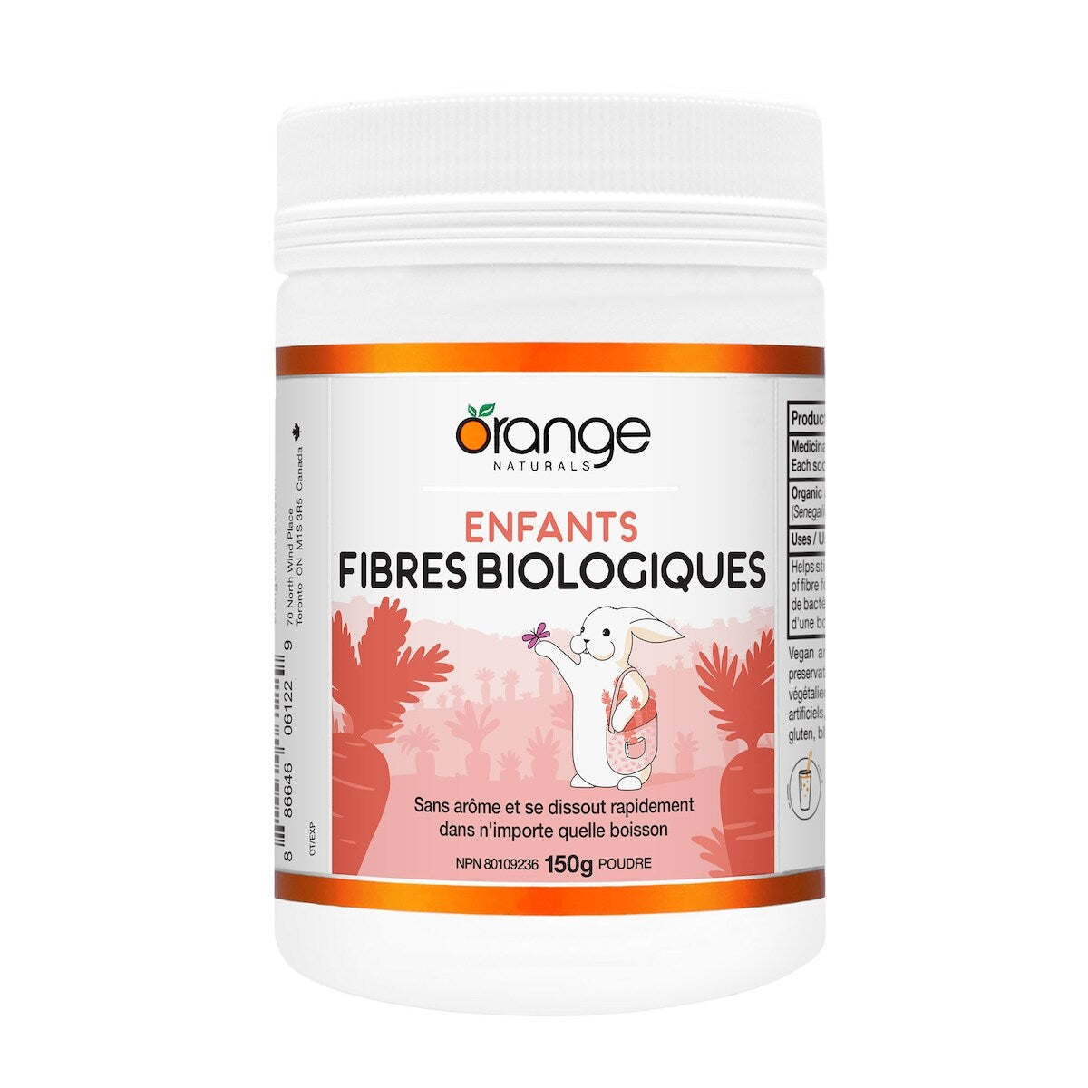 Probiótico Fibra Niños Fibra Orgánica Orange Naturals