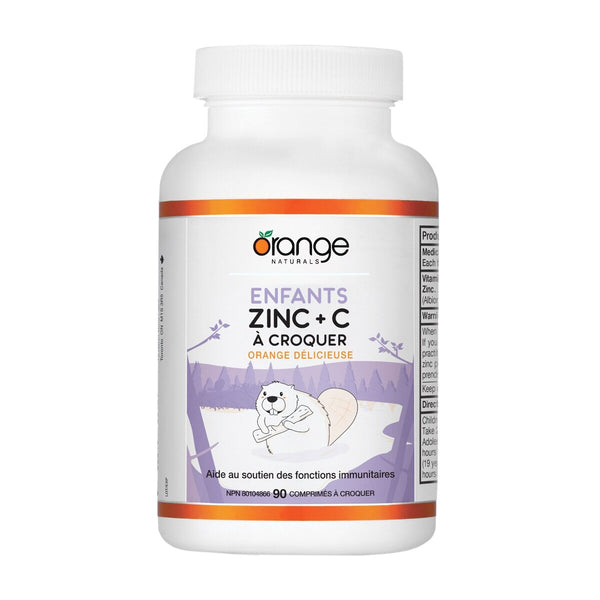 Zinc y Vitamina C Masticable Niños Naranja Orange Naturals