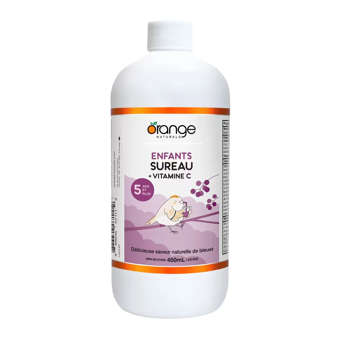 Vitamina C Líquida con Saúco Niños Orange Naturals