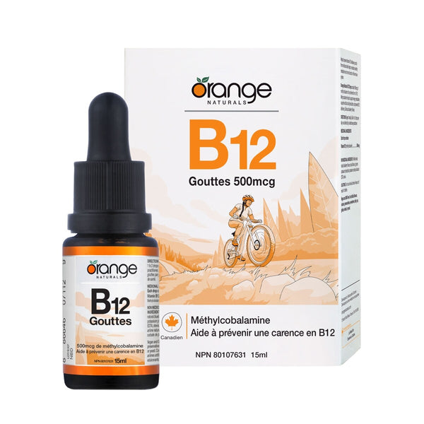 Vitamina B12 en Gotas 500 mcg Orange Naturals