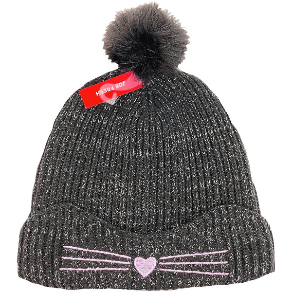 Gorro con Pompón y Orejas de Gato para Niña Joe Fresh