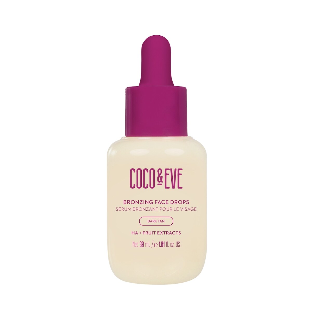 Sérum Facial Bronceador para el Rostro (Oscuro) Coco & Eve