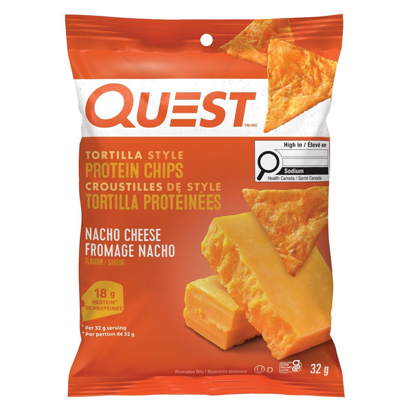 Chips Proteicas Estilo Tortilla Queso Nacho Quest