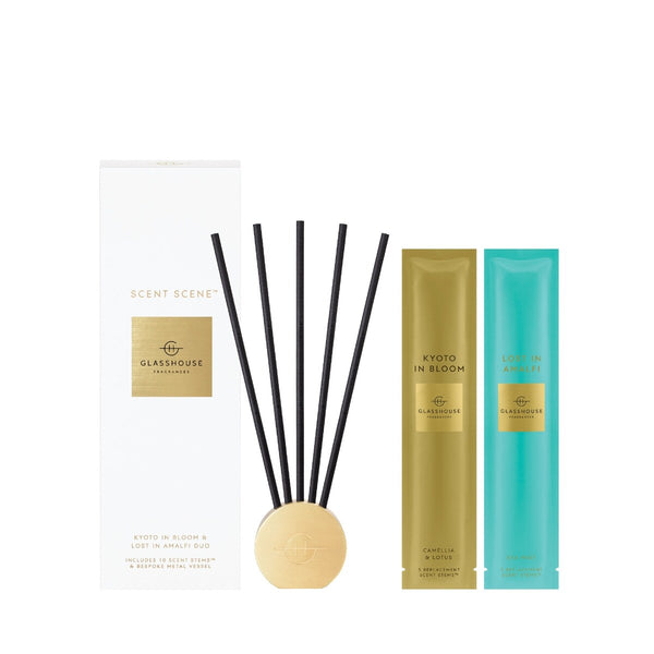 Set Aromas Perdido en Amalfi y Kyoto Glasshouse Fragrances