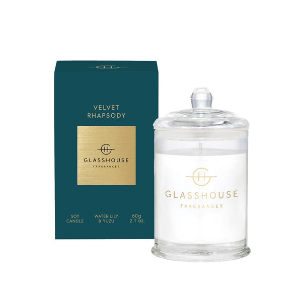 Vela Aromática Rapsodia de Terciopelo Glasshouse Fragrances